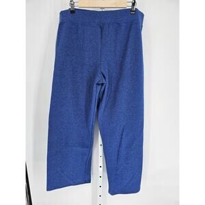 Fruit of the Loom Women's Blue Elastic High Rise Wide Leg Sweat Pant Size 2XL